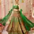 Green Color Ethnic And Graceful Ceremonial Wear Printed Lehenga