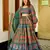 Blue Color Ethnic And Graceful Ceremonial Wear Printed Lehenga