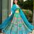 Sea Green Color Ethnic And Graceful Ceremonial Wear Designer Printed Lehenga