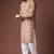 Multy color blended linen fabric designer printed festive wear men's kurta payjama