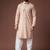 Multy color blended linen fabric designer printed festive wear men's kurta payjama