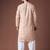 Multy color blended linen fabric designer printed festive wear men's kurta payjama