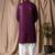 Wine color beautiful thread embroidery work rayon fabric ceremonial men's kurta payjama