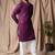 Wine color beautiful thread embroidery work rayon fabric ceremonial men's kurta payjama