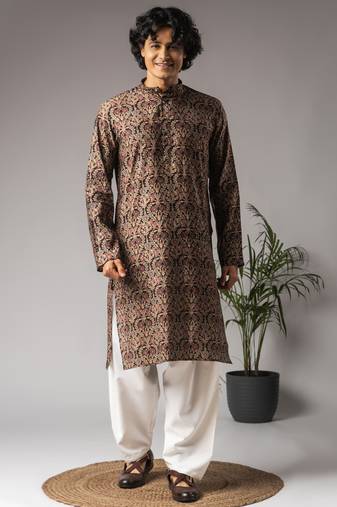 Multicolor modal silk fabric designer ceremonial kurta payjama for men's