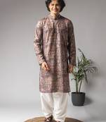 Multi color color viscose fabric designer ceremonial kurta payjama for men's