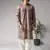 Multi color color viscosee fabric ceremonial kurta payjama for men's