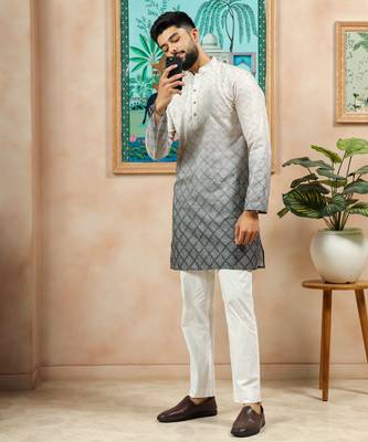 Multicolor beautiful festive special kurta payjama for men's 3
