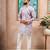 Lavender color beautiful blended cotton fabric ceremonial kurta pjyama