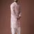 Pink color blended linen designer printed stylish kurta payjama for mens'