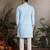 Sky blue color beautiful visccose silk festive special kurta for men's