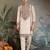 Ivory color viscose silk fabric designer embroidered kurta for mens