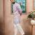 Lavender color beautiful blended cotton fabric ceremonial kurta pjyama