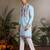 Sky blue color beautiful visccose silk festive special kurta for men's