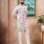 Cream color beautiful blended cotton fabric ceremonial kurta pjyama