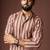 Multicolor blended linen designer printed stylish kurta payjama for mens'