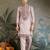 Dusty pink color viscose silk fabric designer embroidered kurta for mens