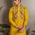 Yellow color beautiful visccose silk festive special kurta for men's