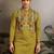 Green color beautiful visccose silk festive special kurta for men's