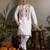 White color beautiful visccose silk festive special kurta for men's