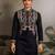 Black color beautiful visccose silk festive special kurta for men's
