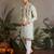 Pista color beautiful visccose silk festive special kurta for men's