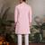Pink color beautiful visccose silk festive special kurta for men's