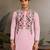 Pink color beautiful visccose silk festive special kurta for men's