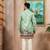 Pista color beautiful blended cotton fabric ceremonial kurta pjyama