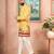 Yellow color beautiful blended cotton fabric ceremonial kurta pjyama