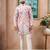 Pink color beautiful blended cotton fabric ceremonial kurta pjyama