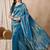 Riva enterprise women's elegant golden zari woven kanjivaram silk saree with matching blouse