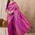 Riva enterprise women's elegant golden zari woven kanjivaram silk saree with matching blouse