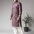 Purple color viscose fabric designer ceremonial kurta payjama for men's