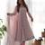 Light pink  floral print heavy organza chiffon stitched anarkali style suit with pants & dupatta ready to wear