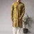 Tie dye green color rayon fabric ceremonial kurta payjama for men's