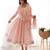 Light pink floral print heavy organza chiffon fully stitched anarkali style suit with pants & dupatta