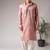 Pink color super silk fabric designer ceremonial kurta payjama for men's