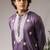 Purple color super silk fabric designer ceremonial kurta payjama for men's