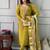 Gorgeous Embroidery Viscose Chanderi Fabric Straight Kurta Pant with Dupatta Set