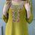 Gorgeous Embroidery Viscose Chanderi Fabric Straight Kurta Pant with Dupatta Set