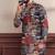 multicolor ethnic woven patta with digital printed ceremonial kurta payjama for men's