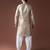 Silver color jacquard designer ethnic men's kurta payjama for festive looks