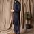 Black color beautiful thread embroidery work rayon fabric ceremonial men's kurta payjama