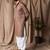 Brown color rayon fabric festive wear ethnic men's embroidered kurta payjama