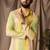 Yellow color rayon fabric festive wear ethnic men's embroidered kurta payjama