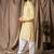Yellow color rayon fabric festive wear ethnic men's embroidered kurta payjama