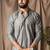 Grey color rayon fabric festive wear ethnic men's embroidered kurta payjama