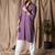 Purple color rayon fabric festive wear ethnic men's embroidered kurta payjama