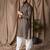 Black color modal silk fabric designer printed festive wear men's kurta payjama
